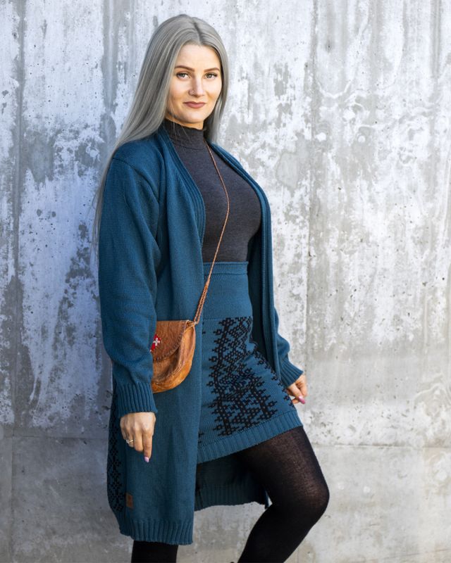 Avvi cardigan, lang modell